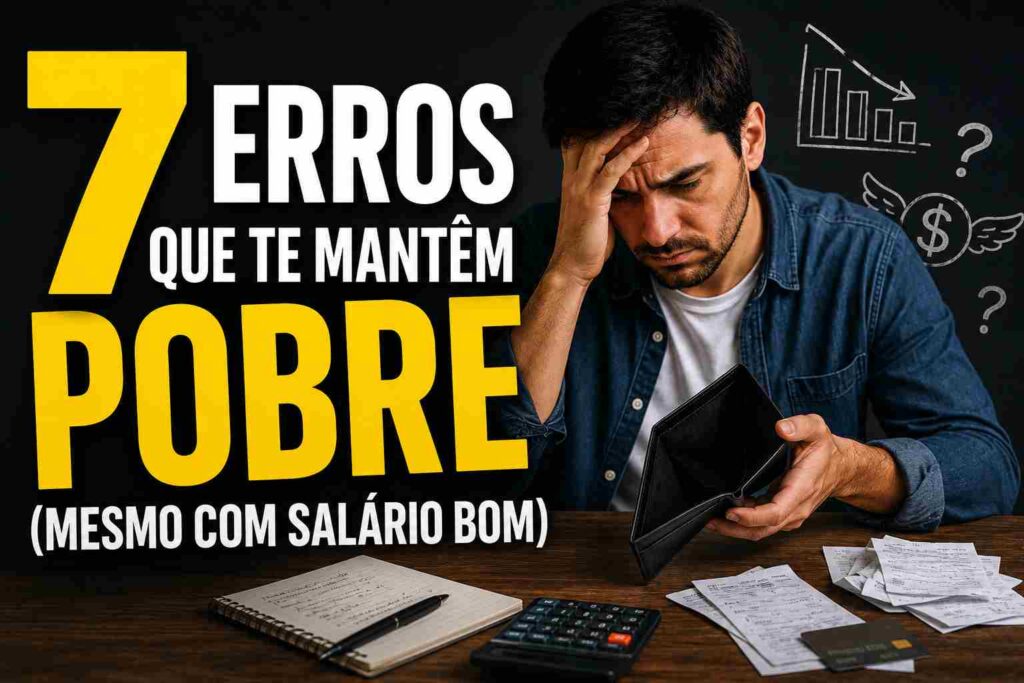 7 erros que te mantêm pobre (mesmo com salário bom)
