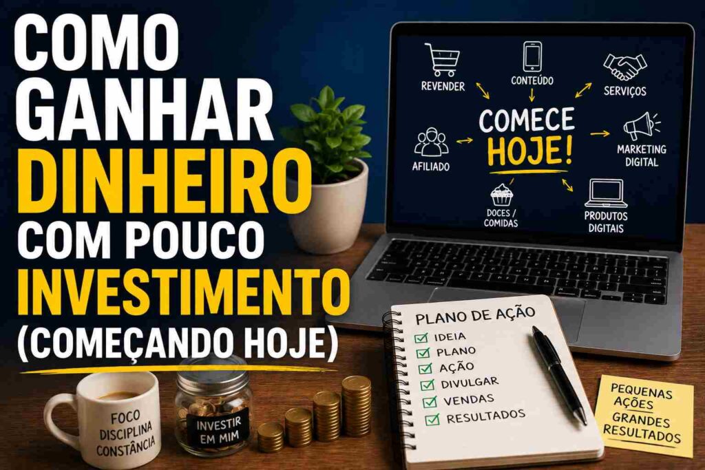Como ganhar dinheiro com pouco investimento (começando hoje)