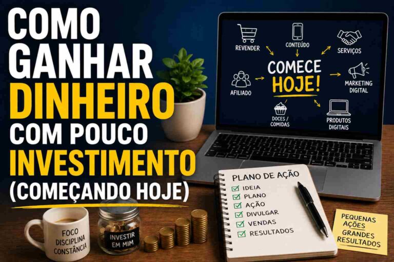 Como ganhar dinheiro com pouco investimento (começando hoje)